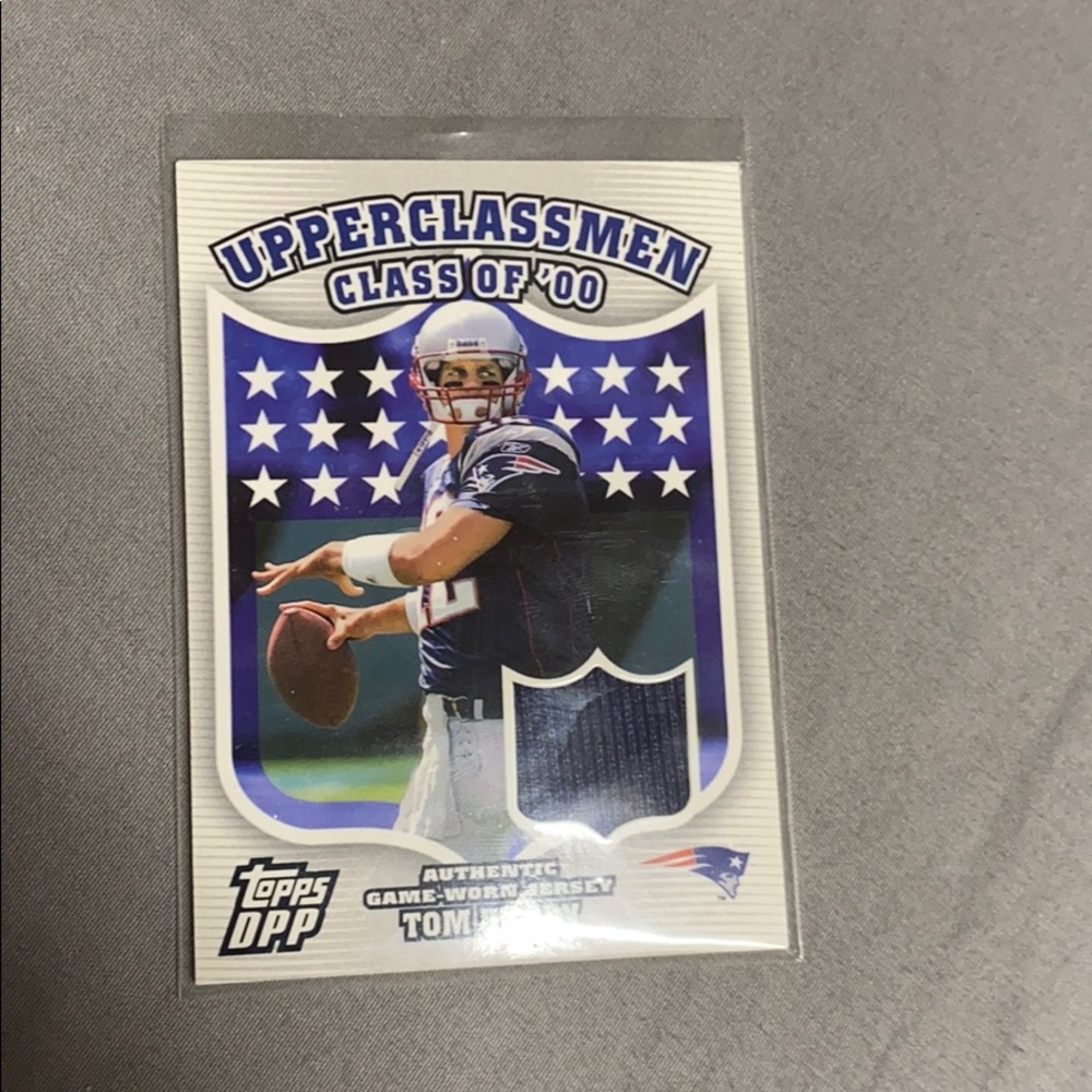 Tom Brady upperclassman jersey card rare 2006 top